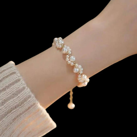 Resin Plated Beautiful Pearl Bracelet