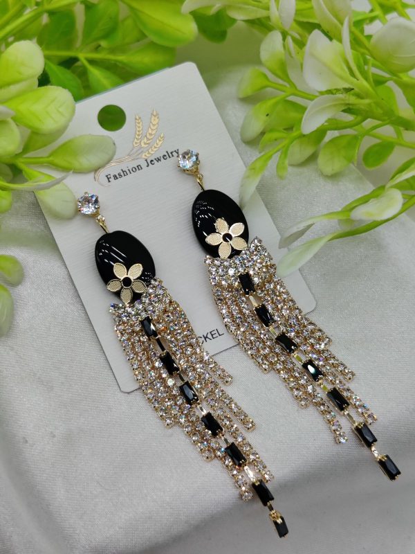 Glamorous Long Tassel Earrings