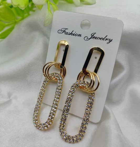 Imported Sparkling Statement Earrings