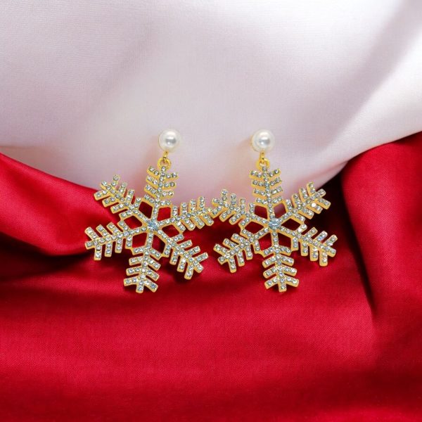 Dazzling Snowflake Earrings