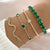 4 pcs Qul Design Gold Plated Bracelet