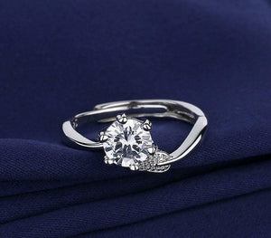 Elegant Cubic Zirconia Adjustable Ring