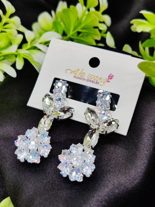 Radiant Floral Elegance Drop Earrings