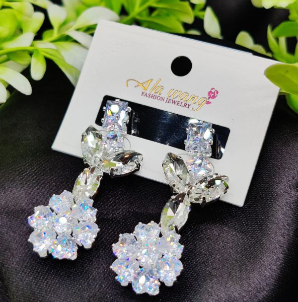 Radiant Floral Elegance Drop Earrings