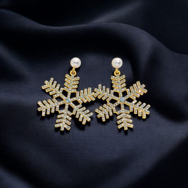 Dazzling Snowflake Earrings