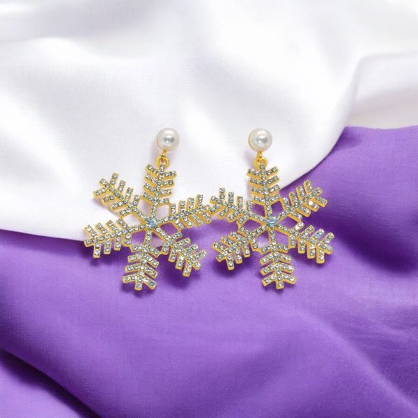 Dazzling Snowflake Earrings